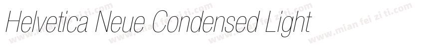 Helvetica Neue Condensed Light字体转换